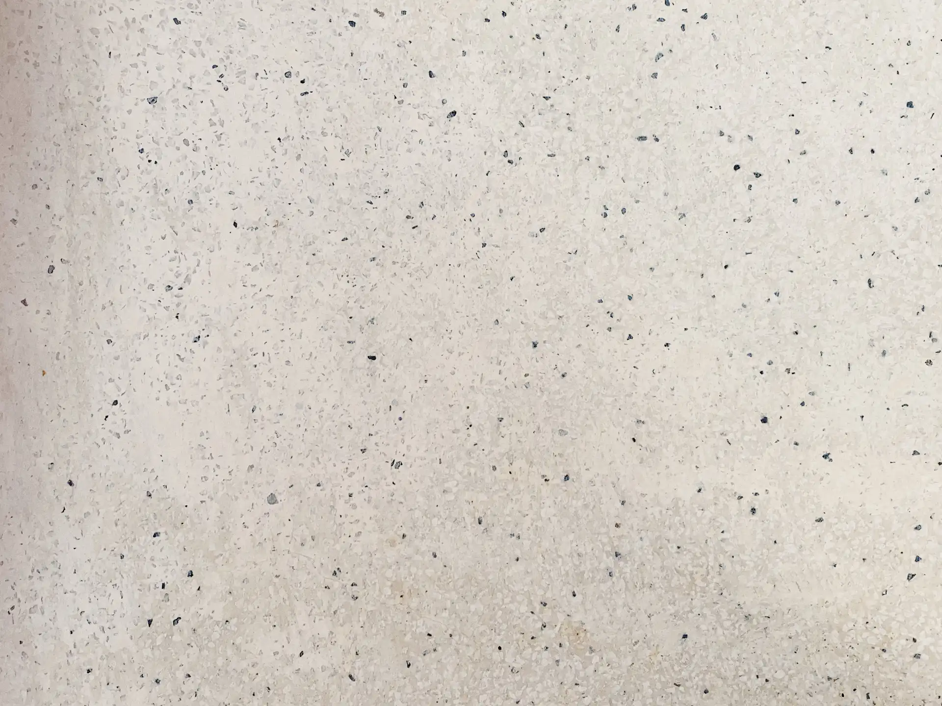 Close-up of a speckled flake broadcast floor texture